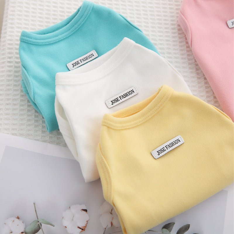 Milky Cloud Cotton Tees - PawPlaza