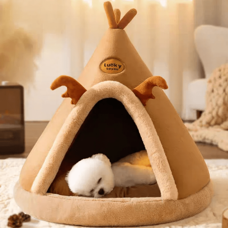 Mongolian Elk Pet Tent - PawPlaza