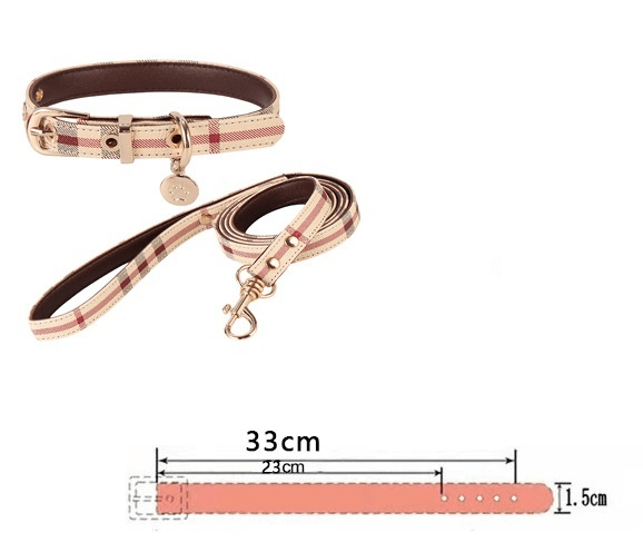 Pawsh & Posh Leather Collar Set - PawPlaza