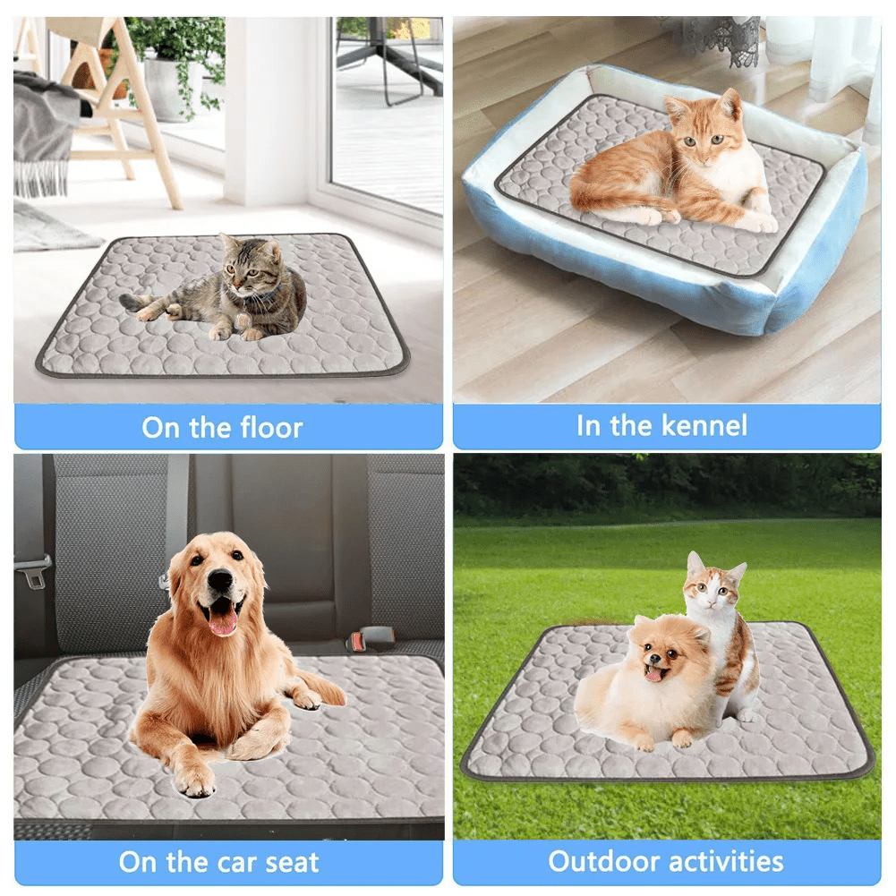 Pet Cooling Summer Mat Blanket - PawPlaza