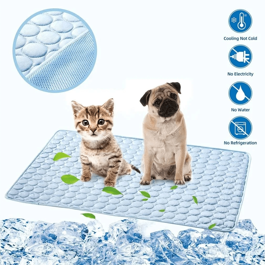 Pet Cooling Summer Mat Blanket - PawPlaza