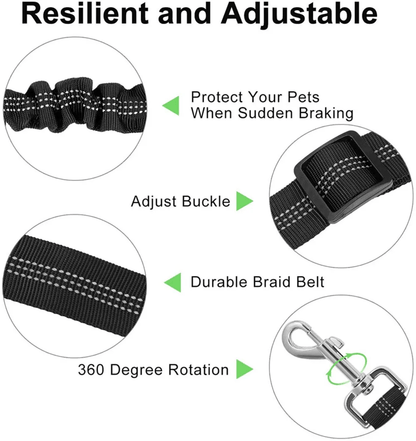 Pet Elastic Car Seat Belt - PawPlaza
