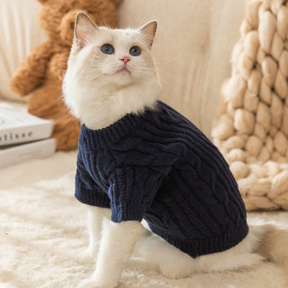 Plush Knit Sweater - PawPlaza