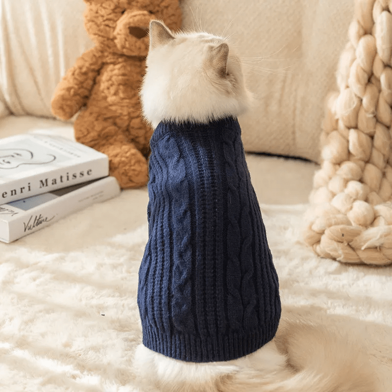 Plush Knit Sweater - PawPlaza
