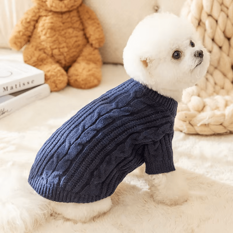 Plush Knit Sweater - PawPlaza
