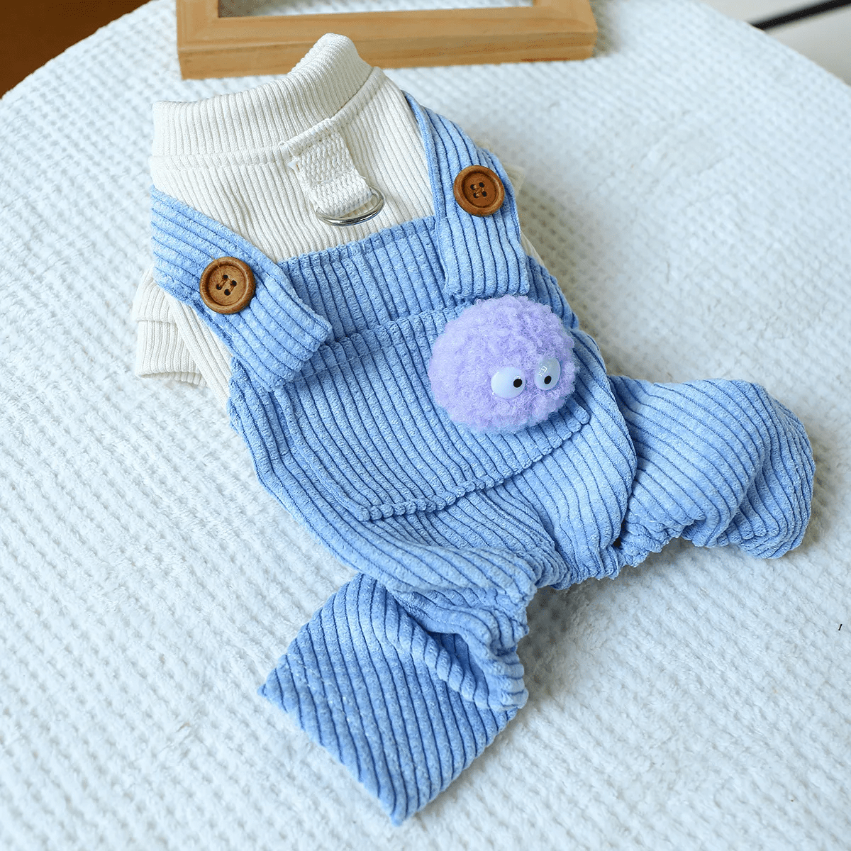 Pom - Pom Corduroy Overalls - PawPlaza