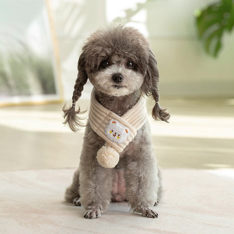 Pom - Pom Knit Scarf - PawPlaza