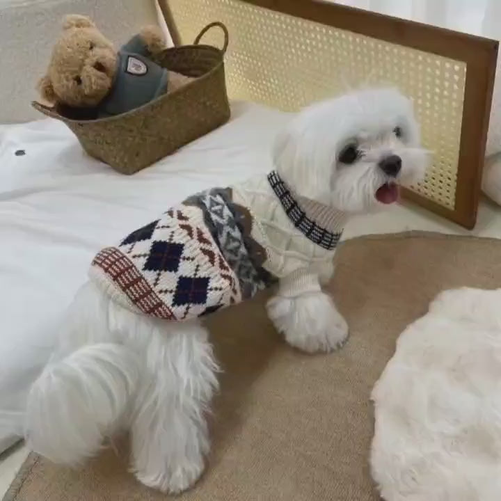 Handmade Diamond Winter Sweater