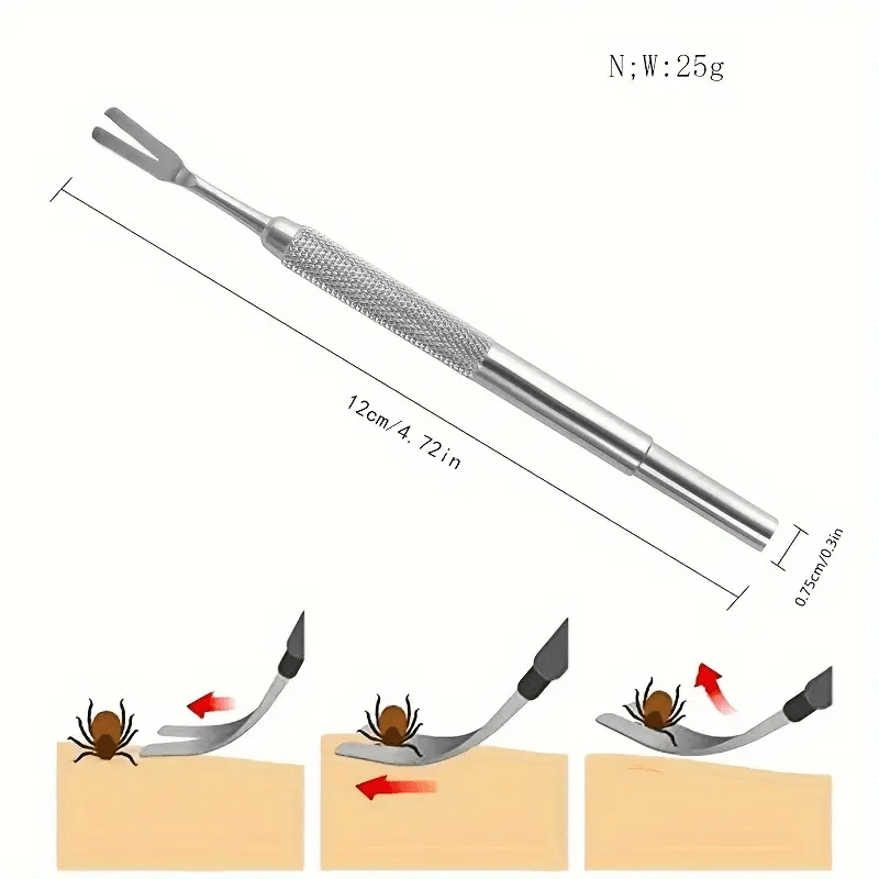 Professional Medical Stainless Steel Tick Remover - PawPlaza