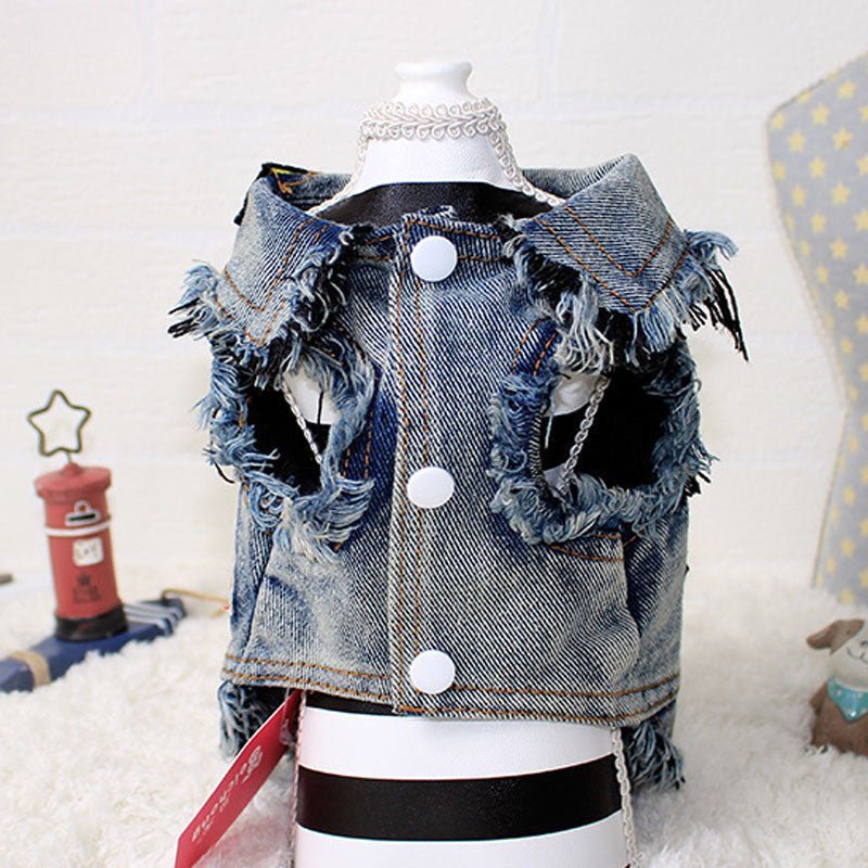 Punky Jean Jacket - PawPlaza