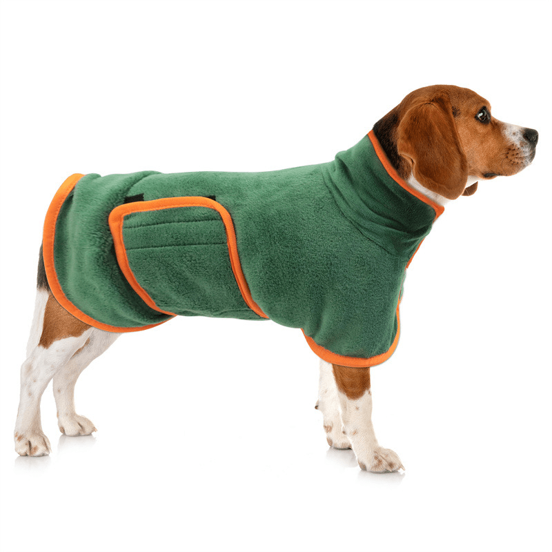 Quick Dry Microfiber Dog Bathrobe Coat - PawPlaza
