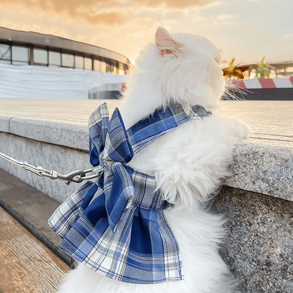 Ribbon Skirt Harness Chest Leash - PawPlaza