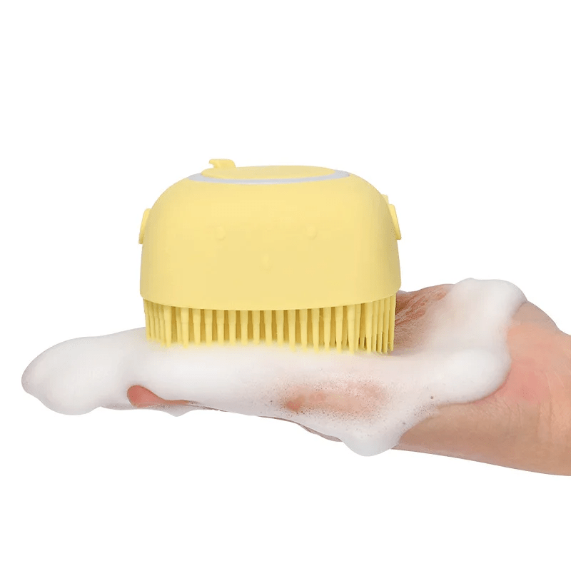 Shampoo Dispensing Silicone Bath Brush - PawPlaza