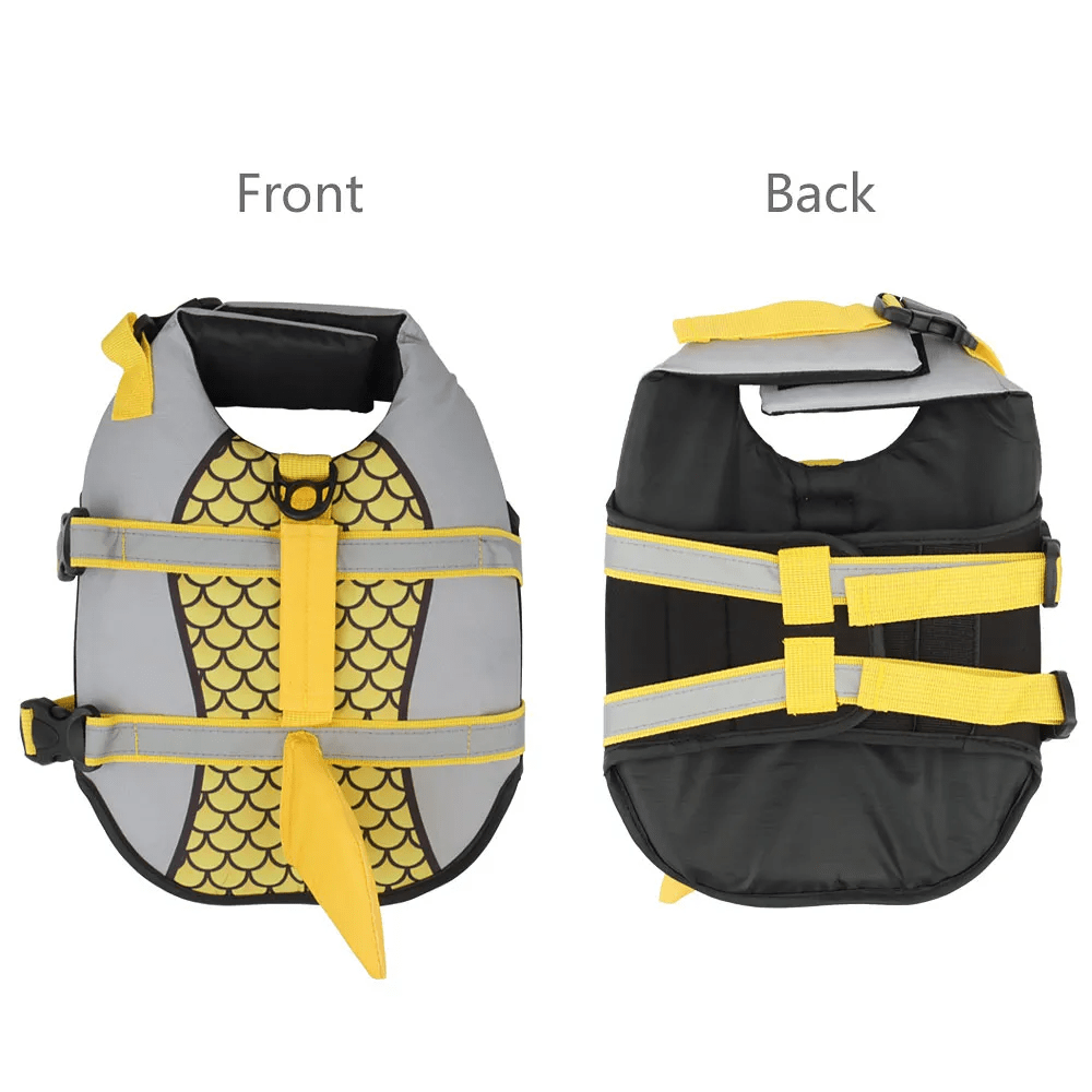 Shark Swimsuit Dog Life Vest - PawPlaza