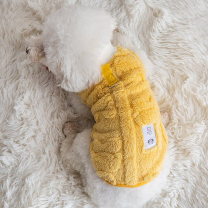 Snug Fluffy Fleece Coat - PawPlaza