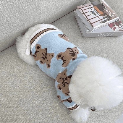 Soft Knitted Bear Cardigan - PawPlaza