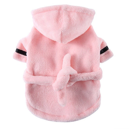 Spa Bath Towel Pet Bathrobe - PawPlaza