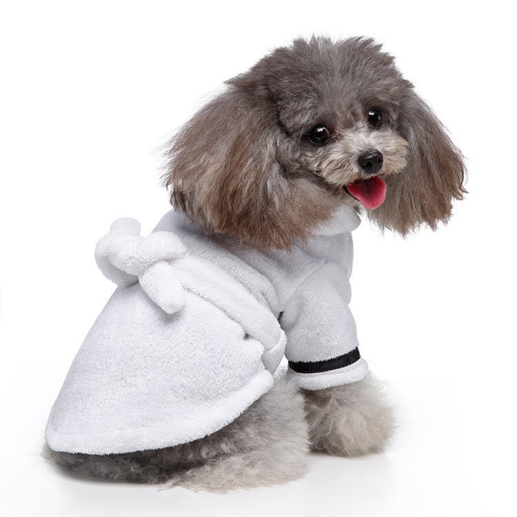 Spa Bath Towel Pet Bathrobe - PawPlaza