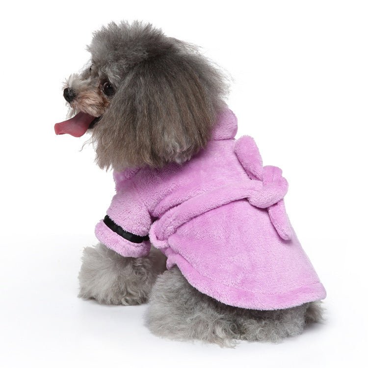 Spa Bath Towel Pet Bathrobe - PawPlaza