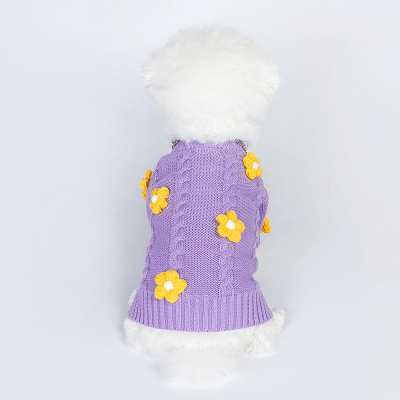 Spring Twist Flower Knit - PawPlaza