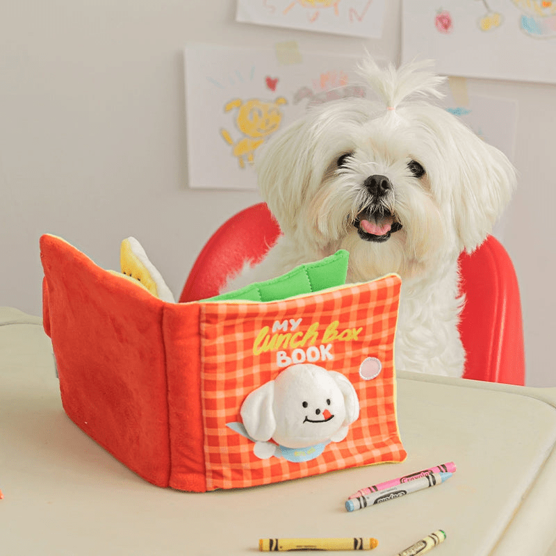 Squeaky Snuffle Snack Book - PawPlaza