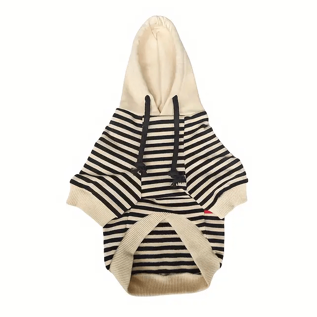 Stripe Hooded Sweater - PawPlaza