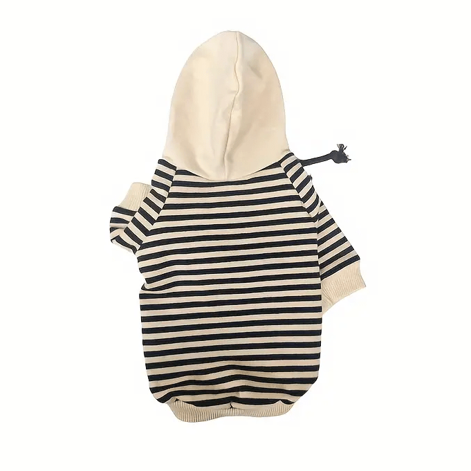 Stripe Hooded Sweater - PawPlaza