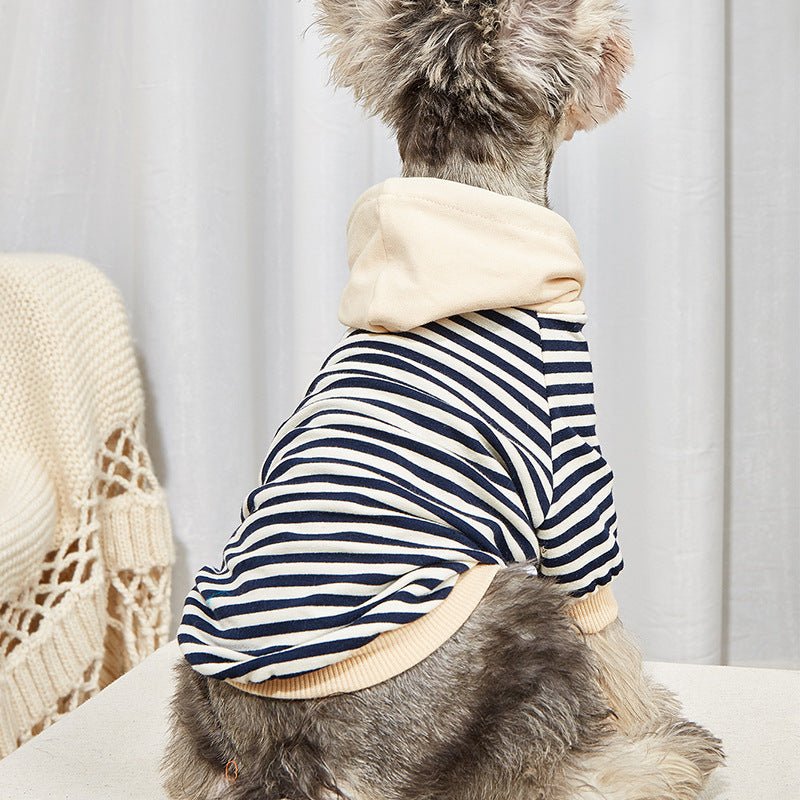 Stripe Hooded Sweater - PawPlaza
