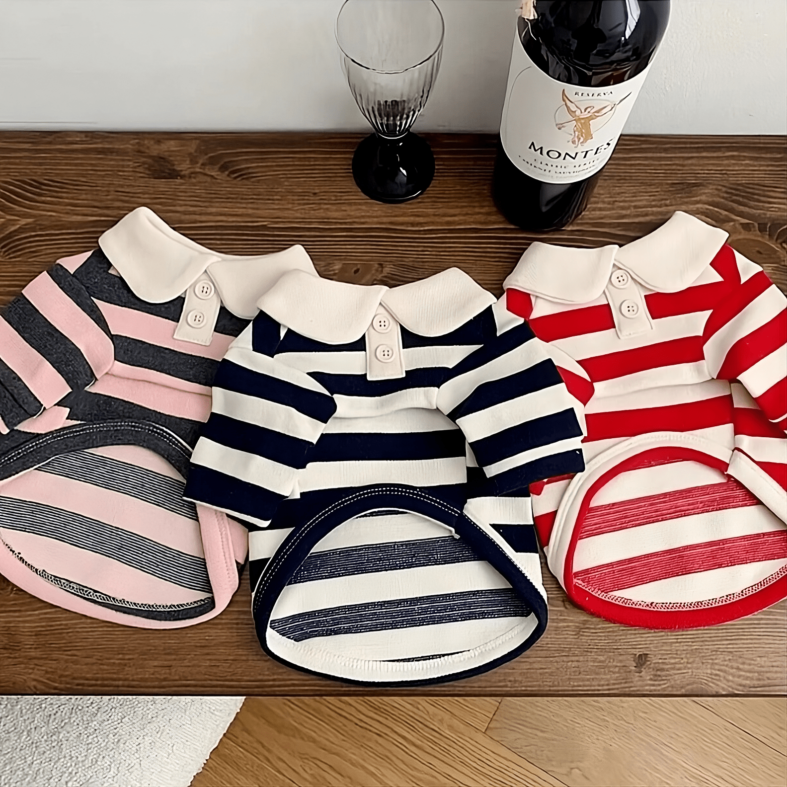 Striped Collar Shirt - PawPlaza