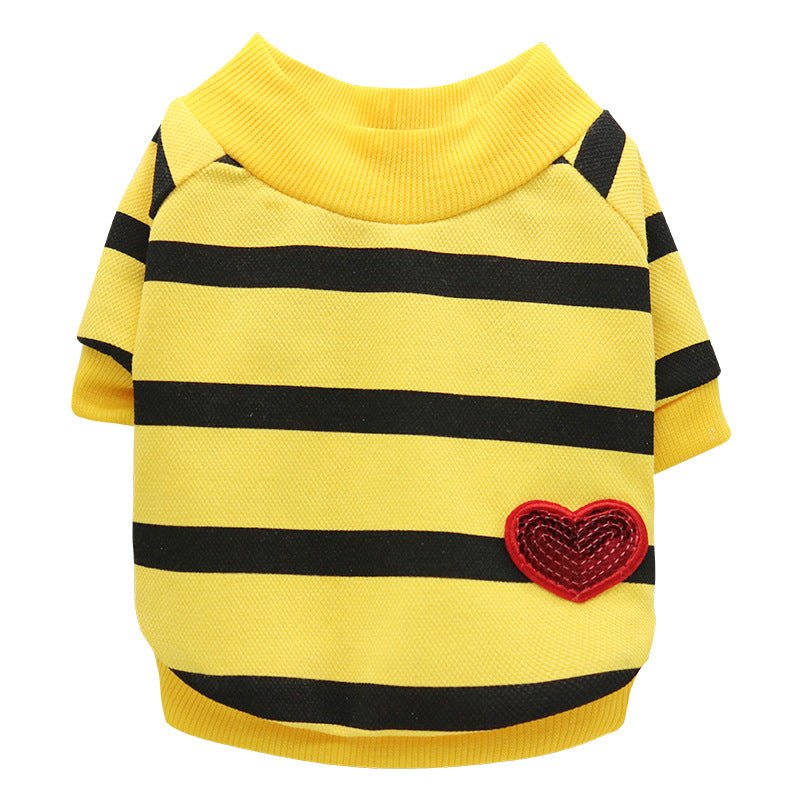Striped Heart T-Shirt - PawPlaza