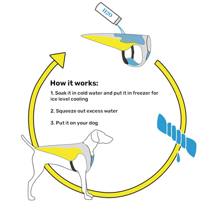 Summer Water Cooling Harness Vest - PawPlaza