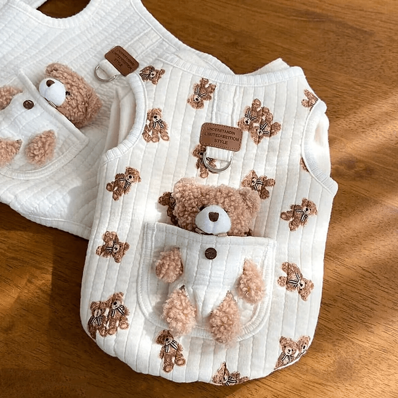 Teddy Bear Harness Vest - PawPlaza