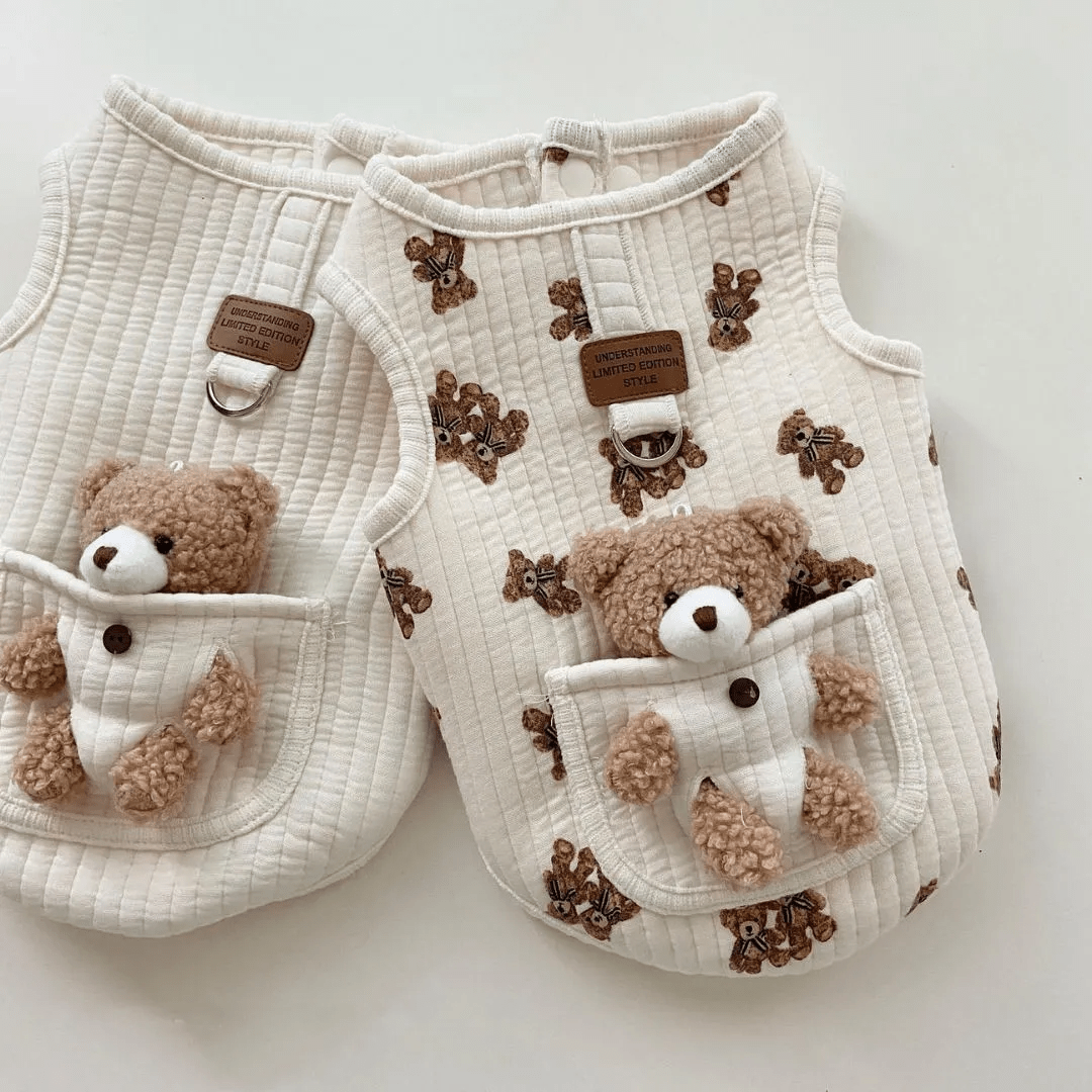 Teddy Bear Harness Vest - PawPlaza