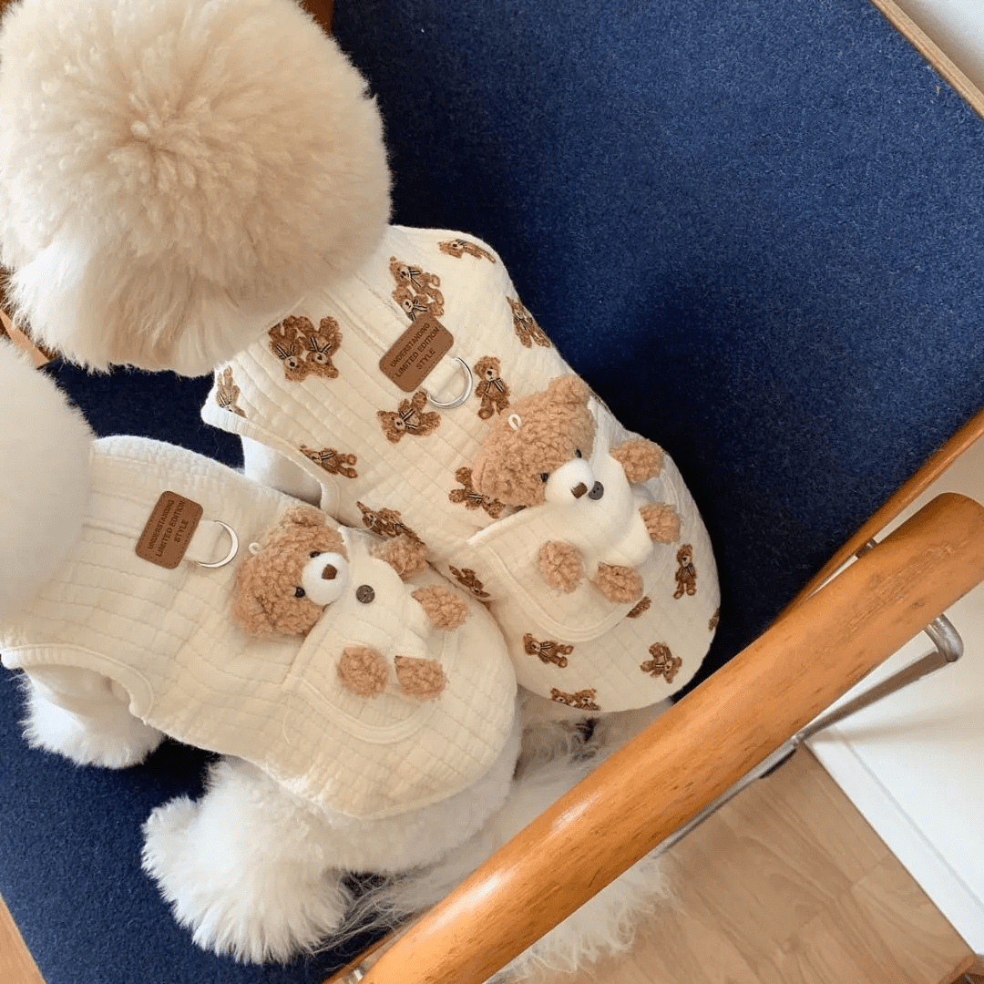 Teddy Bear Harness Vest - PawPlaza