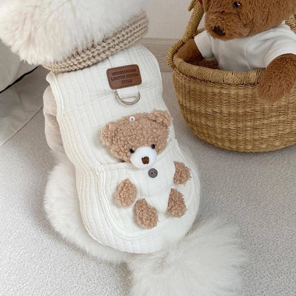 Teddy Bear Harness Vest - PawPlaza