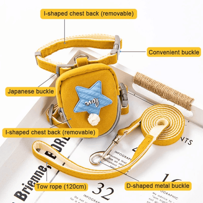 Tiny Star Backpack Harness - PawPlaza