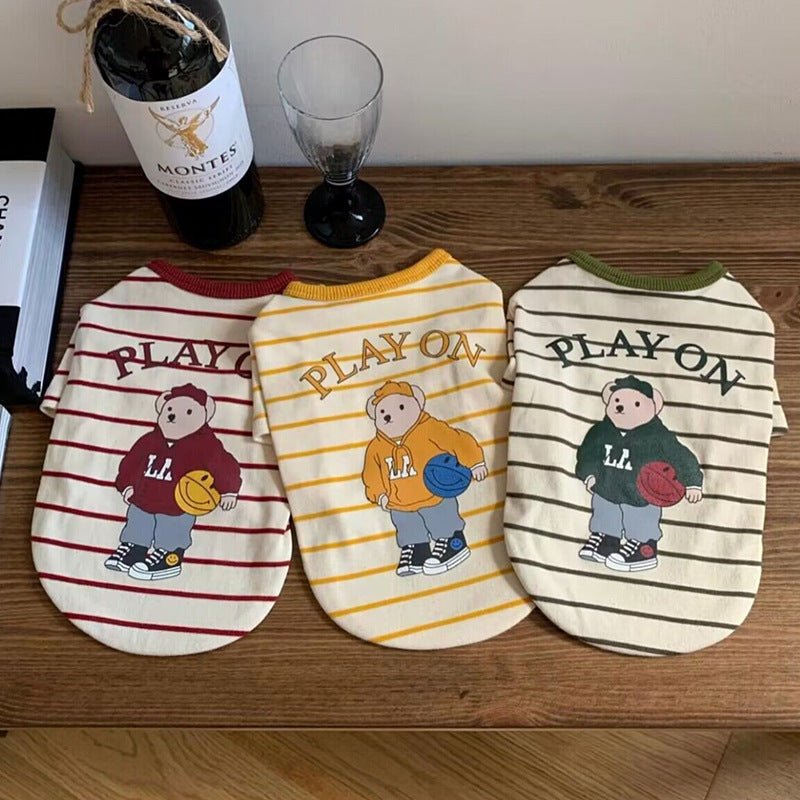 Vintage Style Striped Shirt - PawPlaza