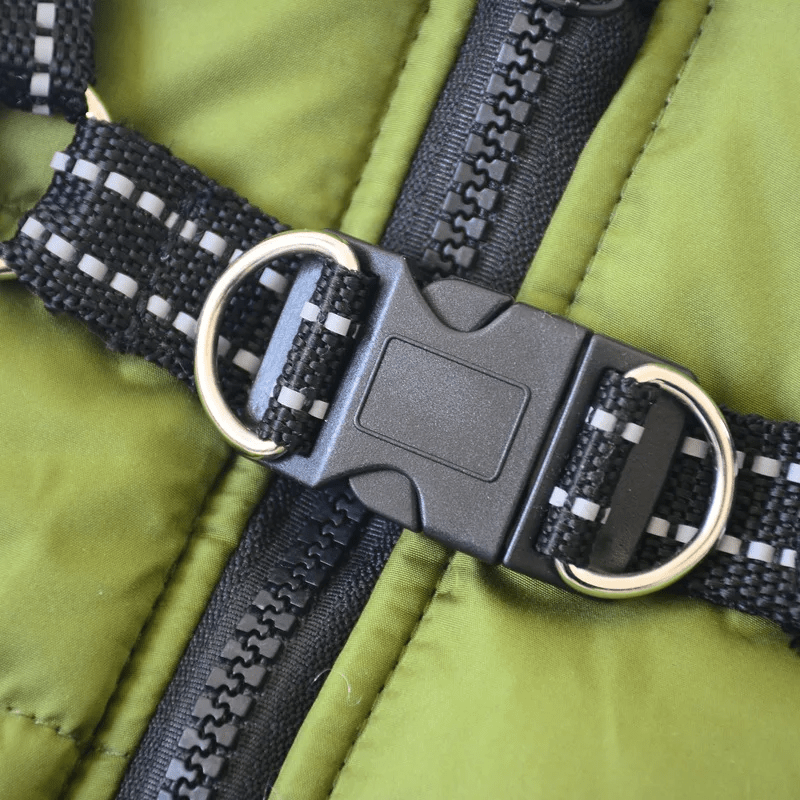 Waterproof Winter Harness Jacket - PawPlaza